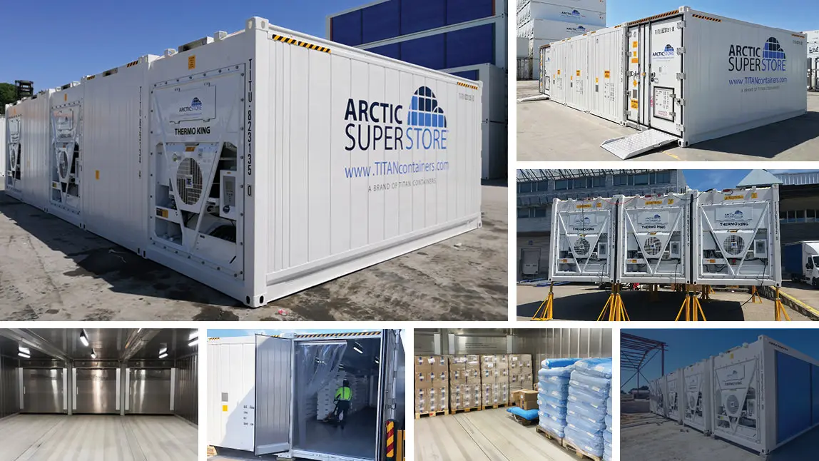 20ft Arctic SuperStore – Chambres froides modulaires à louer en Belgique