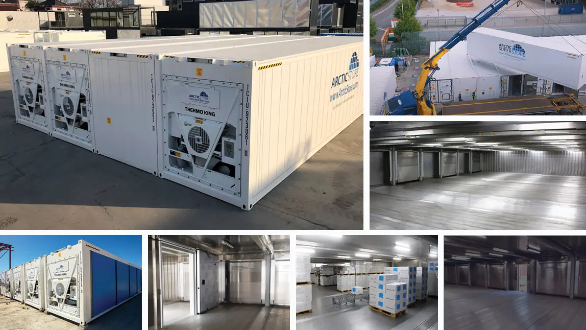 40ft Arctic SuperStore – Chambres froides modulaires à louer en Belgique