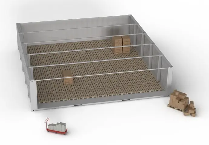 Arctic SuperStore 5 compartiments, intérieur ouvert sur les côtés