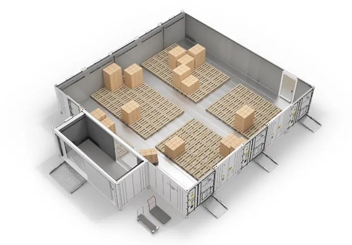 Arctic SuperStore avec palettes et salle de raccordement 3