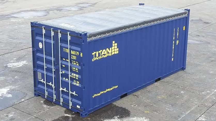 Vente de conteneurs à toit ouvert