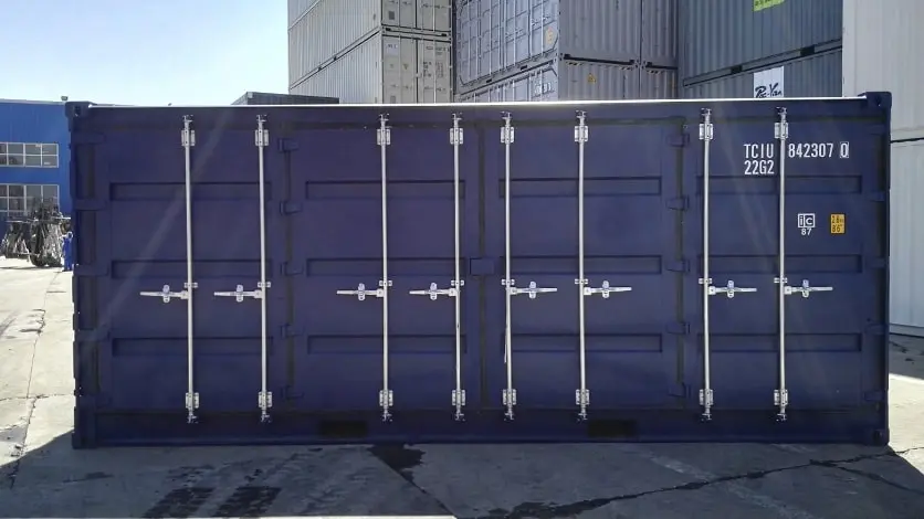 Location de conteneurs à porte latérale