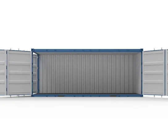 20ft open side container met vergrendelingskast