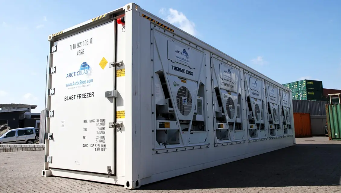 40ft ArcticBlast koelcontainer te huur voor snelle koelopslag