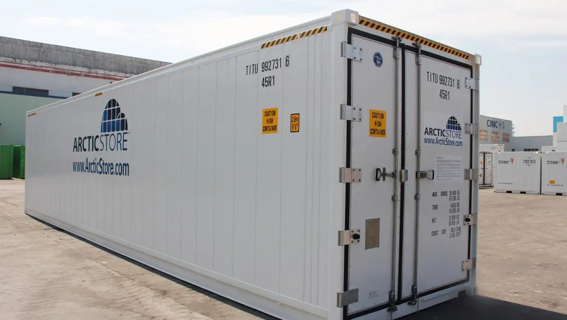 40ft ArcticStore Containers te huur Onverslaanbare Koude Opslag