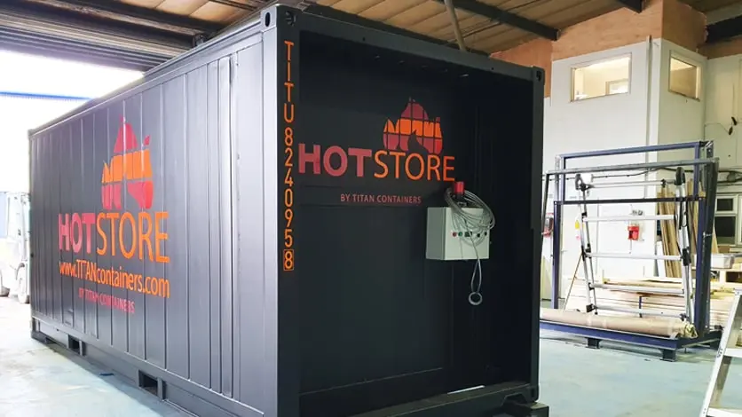 Verwarmde Arctic Hotstore-opslag - 20ft verwarmde opslagcontainers te huur
