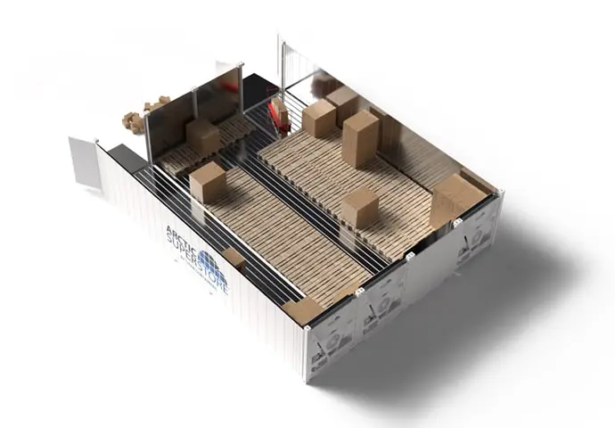 Arctic SuperStore 4-vaks met pallets