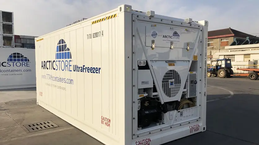 Arctic Ultrafreezer voor extreem lage temperaturen, koelopslag - koelcontainers te huur