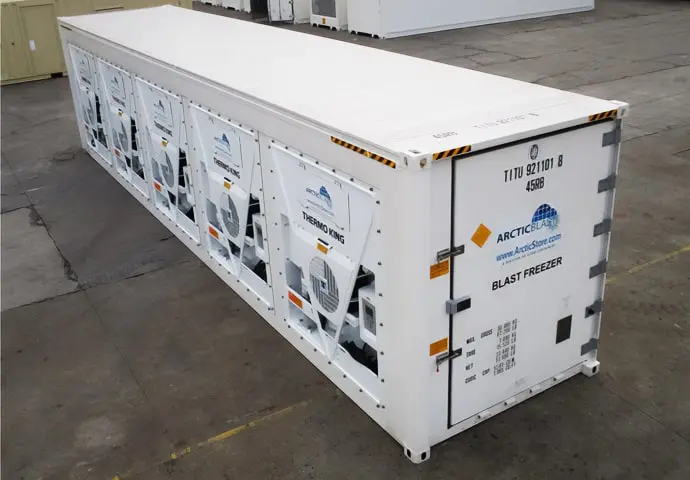 ArcticBlast koelopslag - Snelkoelende koelcontainers te huur