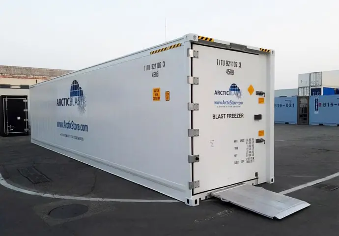 ArcticBlast koelopslag - Snelkoelende koelcontainers te huur