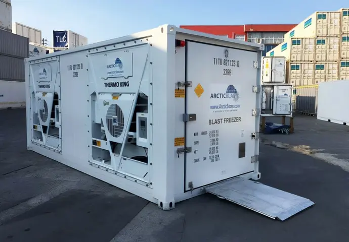 ArcticBlast koelopslag - Snelkoelende koelcontainers te huur