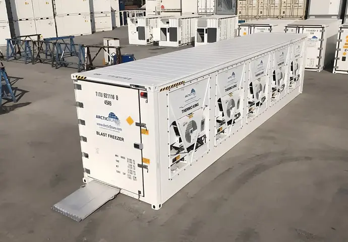 ArcticBlast koelopslag - Snelkoelende koelcontainers te huur