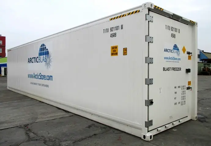 ArcticBlast koelopslag - Snelkoelende koelcontainers te huur