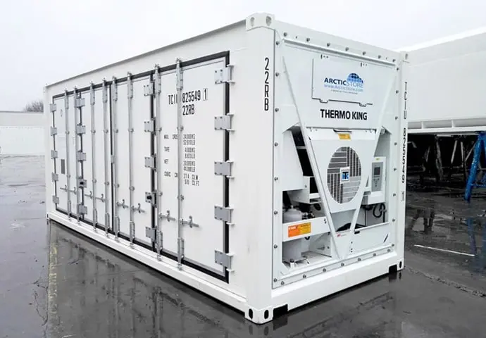 ArcticStore Koelopslag 20ft koelcontainers met zijdeur te huur