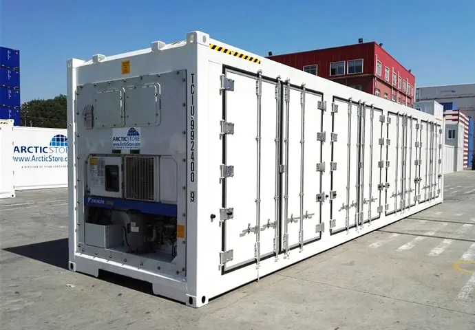 ArcticStore Koelopslag 40ft koelcontainers met zijdeur te huur