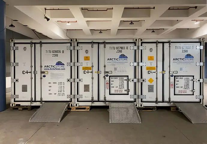 ArcticStore koelopslag koelcontainers te huur