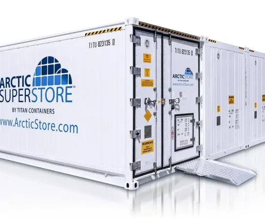 Arctic SuperStore - Koelopslag.
 Koelcontainers.