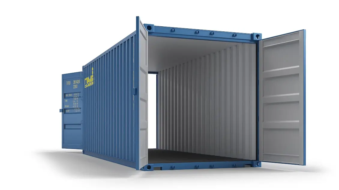 Dubbeldeurscontainer te huur