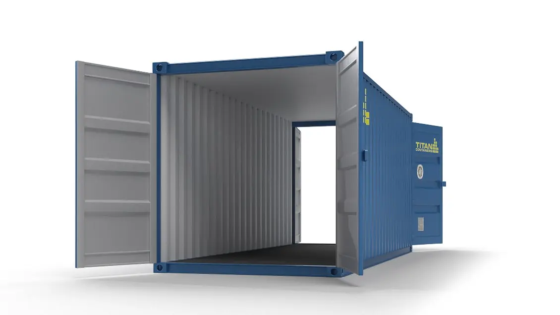 Dubbele deur container te huur