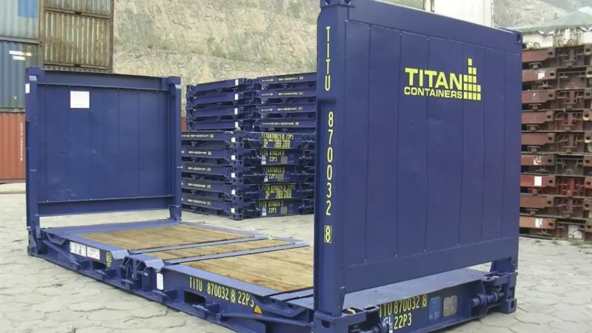 Flat rack te huur