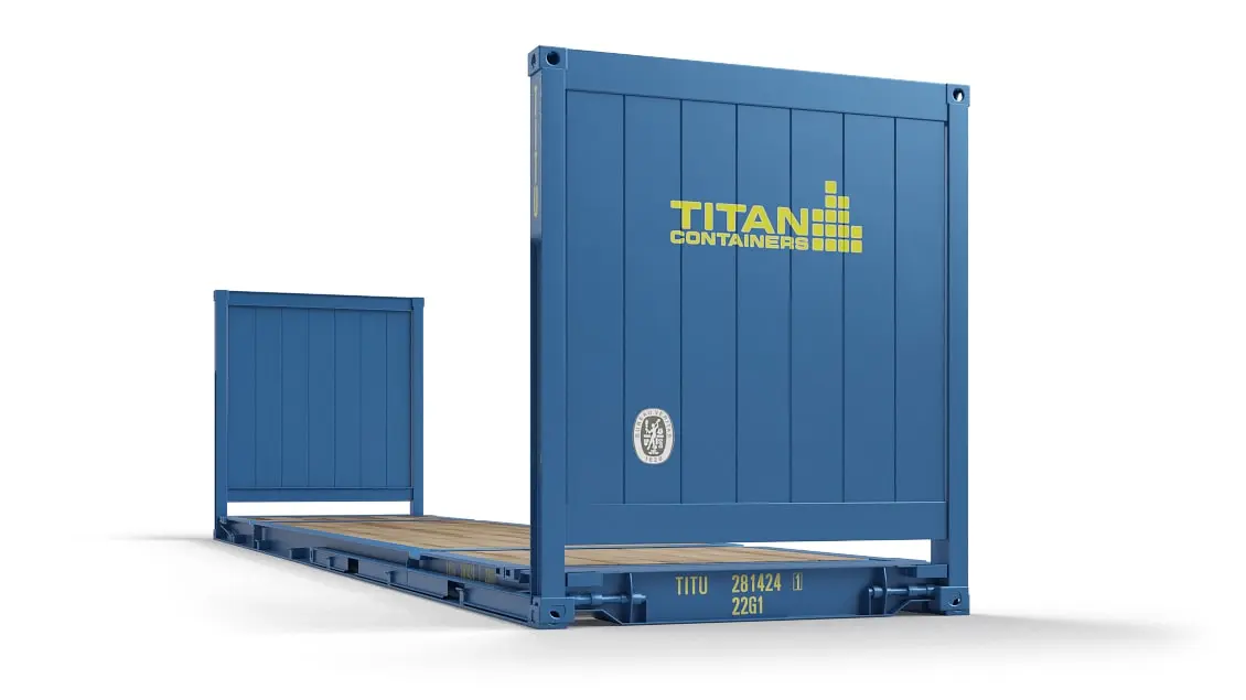 Flat rack te huur