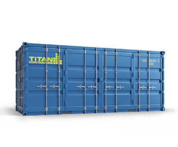 Open side container te huur