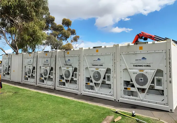 Superstore koelopslag modulaire koelcontainers te huur