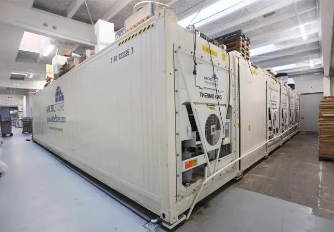 Superstore koelopslag modulaire koelcontainers te huur