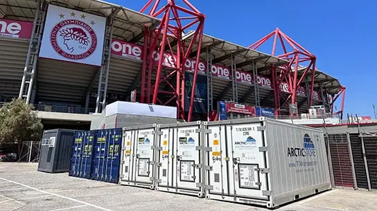 UEFA Super Cup - Koelopslag, kantoorcontainers en meer