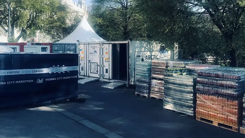 Koelopslag voor evenementen en catering