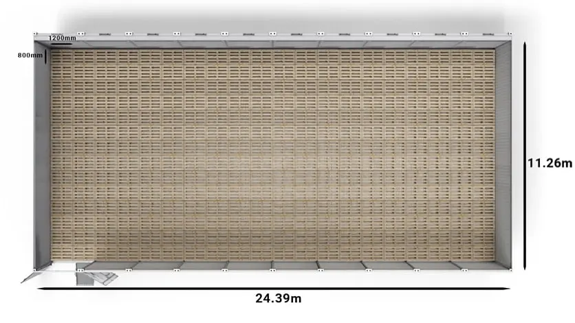 40ft Arctic SuperStore pallets
