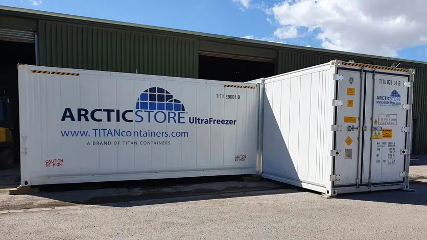 Arctic Ultrafreezer containers voor ultralage temperaturen - Koelopslag voedingsmiddelen en dranken