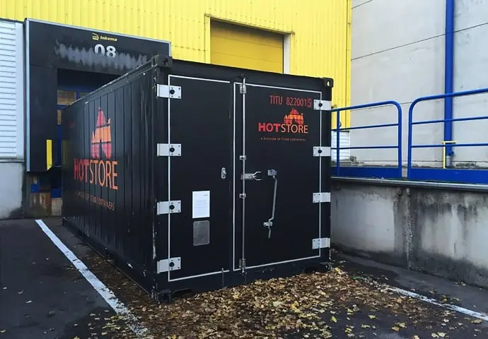 HotStore verwarmde opslag containers met warmteregeling te huur