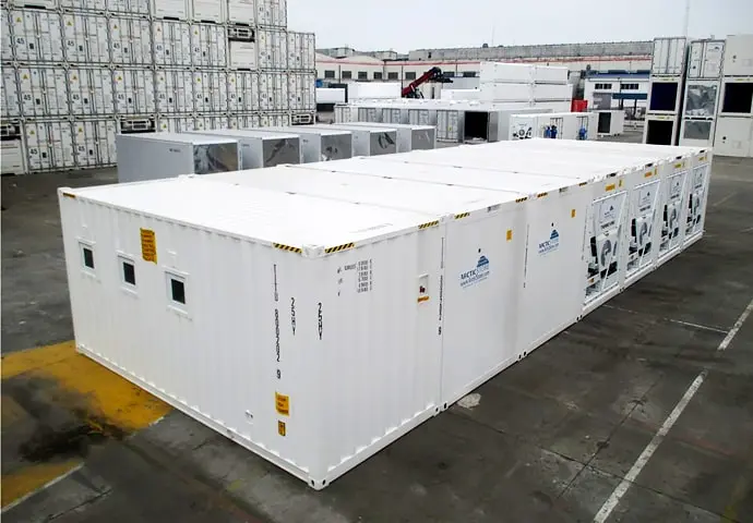 Superstore koelopslag modulaire koelcontainers te huur