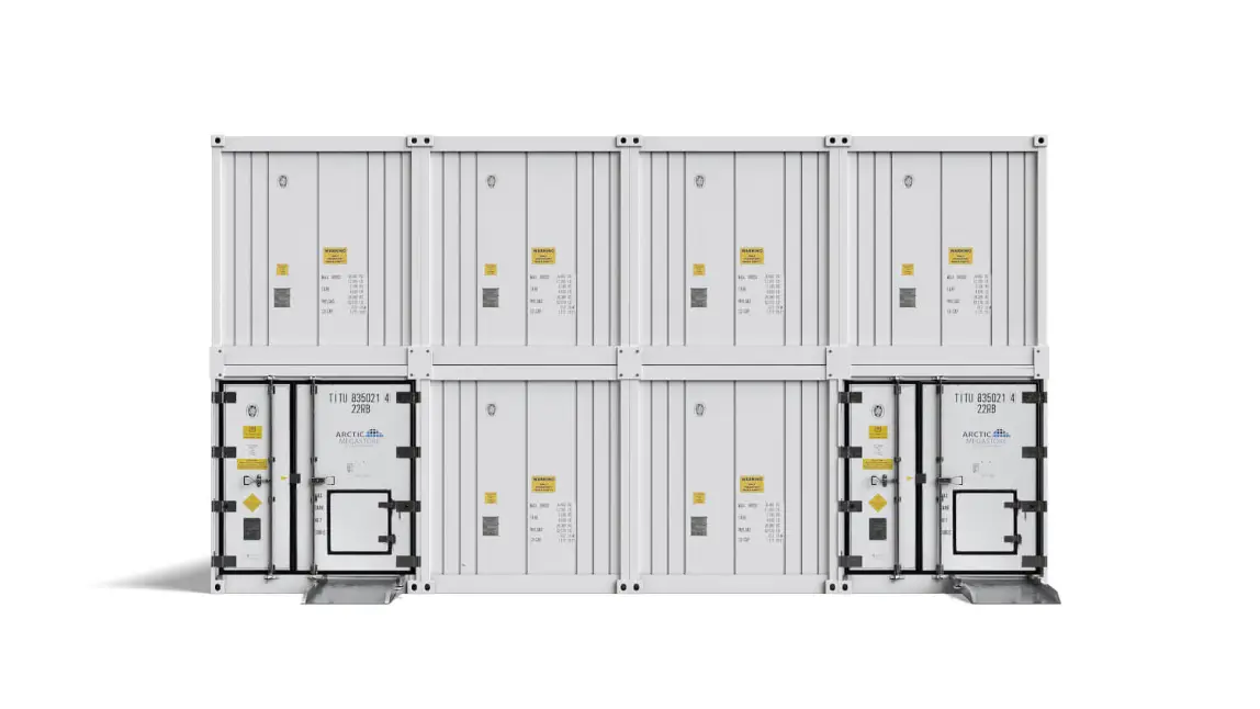 Arctic MegaStore modulaire koelopslagoplossing met hoge capaciteit van Titan Containers